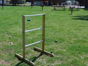 Ladder Golf at Costanoa, premier Glamping site